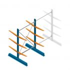 Beginsectie Draagarmstelling licht Dubbelzijdig 2000x1250x600mm (hxbxd) 3 niveaus