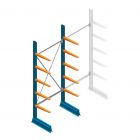 Beginsectie Draagarmstelling licht Enkelzijdig 2500x1000x500mm (hxbxd) 5 niveaus