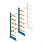 Beginsectie Draagarmstelling licht Enkelzijdig 2500x1000x600mm (hxbxd) 6 niveaus