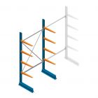 Beginsectie Draagarmstelling licht Enkelzijdig 2500x1250x600mm (hxbxd) 4 niveaus