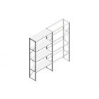 Beginsectie Nedcon SF Legbordstelling 2500x1270x500mm hxbxd 4 niveaus Metaal Verzinkt 60kg Enkel