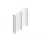 Beginsectie Nedcon SF Legbordstelling 3000x1270x400mm hxbxd 8 niveaus Metaal Verzinkt 65kg Enkel