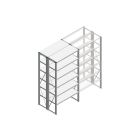 Beginsectie Nedcon SF Legbordstelling 2000x970x800mm hxbxd 6 niveaus Metaal Verzinkt 80kg Dubbel