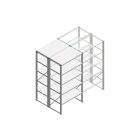 Beginsectie Nedcon SF Legbordstelling 2000x970x1200mm hxbxd 5 niveaus Metaal Verzinkt 80kg Dubbel