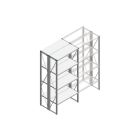 Beginsectie Nedcon SF Legbordstelling 2200x970x800mm hxbxd 4 niveaus Metaal Verzinkt 80kg Dubbel