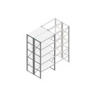 Beginsectie Nedcon SF Legbordstelling 2200x970x1000mm hxbxd 5 niveaus Metaal Verzinkt 80kg Dubbel