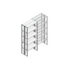 Beginsectie Nedcon SF Legbordstelling 2500x970x600mm hxbxd 5 niveaus Metaal Verzinkt 85kg Dubbel