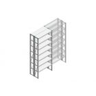 Beginsectie Nedcon SF Legbordstelling 2500x970x600mm hxbxd 7 niveaus Metaal Verzinkt 85kg Dubbel