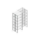 Beginsectie Nedcon SF Legbordstelling 3000x970x1000mm hxbxd 6 niveaus Metaal Verzinkt 80kg Dubbel