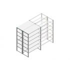 Beginsectie Nedcon SF Legbordstelling 2000x1270x1200mm hxbxd 6 niveaus Metaal Verzinkt 60kg Dubbel