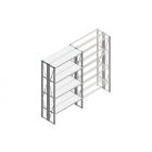 Beginsectie Nedcon SF Legbordstelling 2200x1270x600mm hxbxd 4 niveaus Metaal Verzinkt 70kg Dubbel
