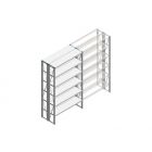 Beginsectie Nedcon SF Legbordstelling 2200x1270x600mm hxbxd 6 niveaus Metaal Verzinkt 70kg Dubbel