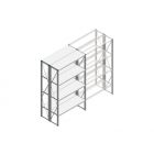 Beginsectie Nedcon SF Legbordstelling 2200x1270x800mm hxbxd 4 niveaus Metaal Verzinkt 65kg Dubbel