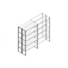 Beginsectie Nedcon SF Legbordstelling 2200x1270x800mm hxbxd 5 niveaus Metaal Verzinkt 65kg Dubbel