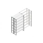 Beginsectie Nedcon SF Legbordstelling 2200x1270x800mm hxbxd 6 niveaus Metaal Verzinkt 65kg Dubbel
