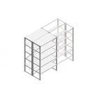 Beginsectie Nedcon SF Legbordstelling 2200x1270x1200mm hxbxd 5 niveaus Metaal Verzinkt 60kg Dubbel