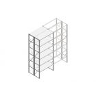 Beginsectie Nedcon SF Legbordstelling 3000x1270x1000mm hxbxd 6 niveaus Metaal Verzinkt 60kg Dubbel