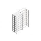 Beginsectie Nedcon SF Legbordstelling 3000x1270x1000mm hxbxd 8 niveaus Metaal Verzinkt 60kg Dubbel