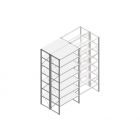 Beginsectie Nedcon SF Legbordstelling 3000x1270x1200mm hxbxd 7 niveaus Metaal Verzinkt 60kg Dubbel