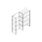 Aanbouwsectie Nedcon SF Legbordstelling 2000x970x600mm hxbxd 4 niveaus Metaal Verzinkt 200kg Enkel