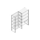 Aanbouwsectie Nedcon SF Legbordstelling 2000x970x600mm hxbxd 5 niveaus Metaal Verzinkt 80kg Enkel