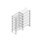 Aanbouwsectie Nedcon SF Legbordstelling 2000x970x600mm hxbxd 6 niveaus Metaal Verzinkt 80kg Enkel