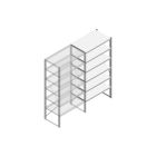 Aanbouwsectie Nedcon SF Legbordstelling 2000x970x600mm hxbxd 6 niveaus Metaal Verzinkt 80kg Enkel