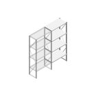 Aanbouwsectie Nedcon SF Legbordstelling 2200x970x500mm hxbxd 4 niveaus Metaal Verzinkt 80kg Enkel
