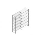 Aanbouwsectie Nedcon SF Legbordstelling 2200x970x500mm hxbxd 6 niveaus Metaal Verzinkt 200kg Enkel