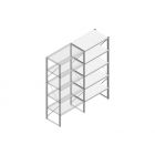 Aanbouwsectie Nedcon SF Legbordstelling 2200x970x600mm hxbxd 5 niveaus Metaal Verzinkt 80kg Enkel