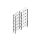 Aanbouwsectie Nedcon SF Legbordstelling 2500x970x400mm hxbxd 6 niveaus Metaal Verzinkt 200kg Enkel