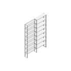 Aanbouwsectie Nedcon SF Legbordstelling 3000x970x300mm hxbxd 8 niveaus Metaal Verzinkt 200kg Enkel