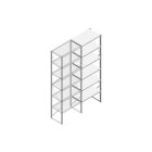 Aanbouwsectie Nedcon SF Legbordstelling 3000x970x600mm hxbxd 6 niveaus Metaal Verzinkt 80kg Enkel