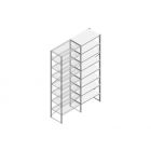 Aanbouwsectie Nedcon SF Legbordstelling 3000x970x600mm hxbxd 8 niveaus Metaal Verzinkt 80kg Enkel