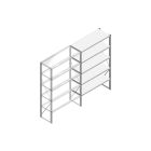 Aanbouwsectie Nedcon SF Legbordstelling 2000x1270x500mm hxbxd 5 niveaus Metaal Verzinkt 175kg Enkel