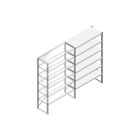 Aanbouwsectie Nedcon SF Legbordstelling 2000x1270x500mm hxbxd 6 niveaus Metaal Verzinkt 175kg Enkel