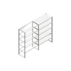Aanbouwsectie Nedcon SF Legbordstelling 2000x1270x600mm hxbxd 5 niveaus Metaal Verzinkt 175kg Enkel