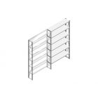 Aanbouwsectie Nedcon SF Legbordstelling 2200x1270x300mm hxbxd 6 niveaus Metaal Verzinkt 175kg Enkel