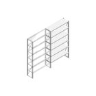 Aanbouwsectie Nedcon SF Legbordstelling 2200x1270x400mm hxbxd 6 niveaus Metaal Verzinkt 65kg Enkel