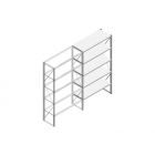 Aanbouwsectie Nedcon SF Legbordstelling 2200x1270x500mm hxbxd 5 niveaus Metaal Verzinkt 175kg Enkel