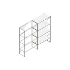 Aanbouwsectie Nedcon SF Legbordstelling 2200x1270x600mm hxbxd 4 niveaus Metaal Verzinkt 60kg Enkel