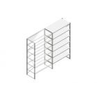 Aanbouwsectie Nedcon SF Legbordstelling 2200x1270x600mm hxbxd 6 niveaus Metaal Verzinkt 175kg Enkel