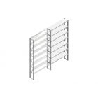 Aanbouwsectie Nedcon SF Legbordstelling 2500x1270x300mm hxbxd 7 niveaus Metaal Verzinkt 175kg Enkel