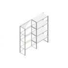 Aanbouwsectie Nedcon SF Legbordstelling 2500x1270x600mm hxbxd 4 niveaus Metaal Verzinkt 175kg Enkel