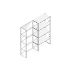Aanbouwsectie Nedcon SF Legbordstelling 2500x1270x600mm hxbxd 4 niveaus Metaal Verzinkt 60kg Enkel
