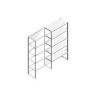 Aanbouwsectie Nedcon SF Legbordstelling 2500x1270x600mm hxbxd 5 niveaus Metaal Verzinkt 60kg Enkel