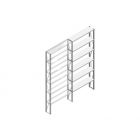 Aanbouwsectie Nedcon SF Legbordstelling 3000x1270x300mm hxbxd 6 niveaus Metaal Verzinkt 175kg Enkel