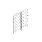 Aanbouwsectie Nedcon SF Legbordstelling 3000x1270x300mm hxbxd 6 niveaus Metaal Verzinkt 70kg Enkel