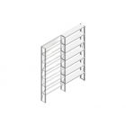 Aanbouwsectie Nedcon SF Legbordstelling 3000x1270x300mm hxbxd 7 niveaus Metaal Verzinkt 175kg Enkel