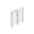 Aanbouwsectie Nedcon SF Legbordstelling 3000x1270x500mm hxbxd 8 niveaus Metaal Verzinkt 175kg Enkel